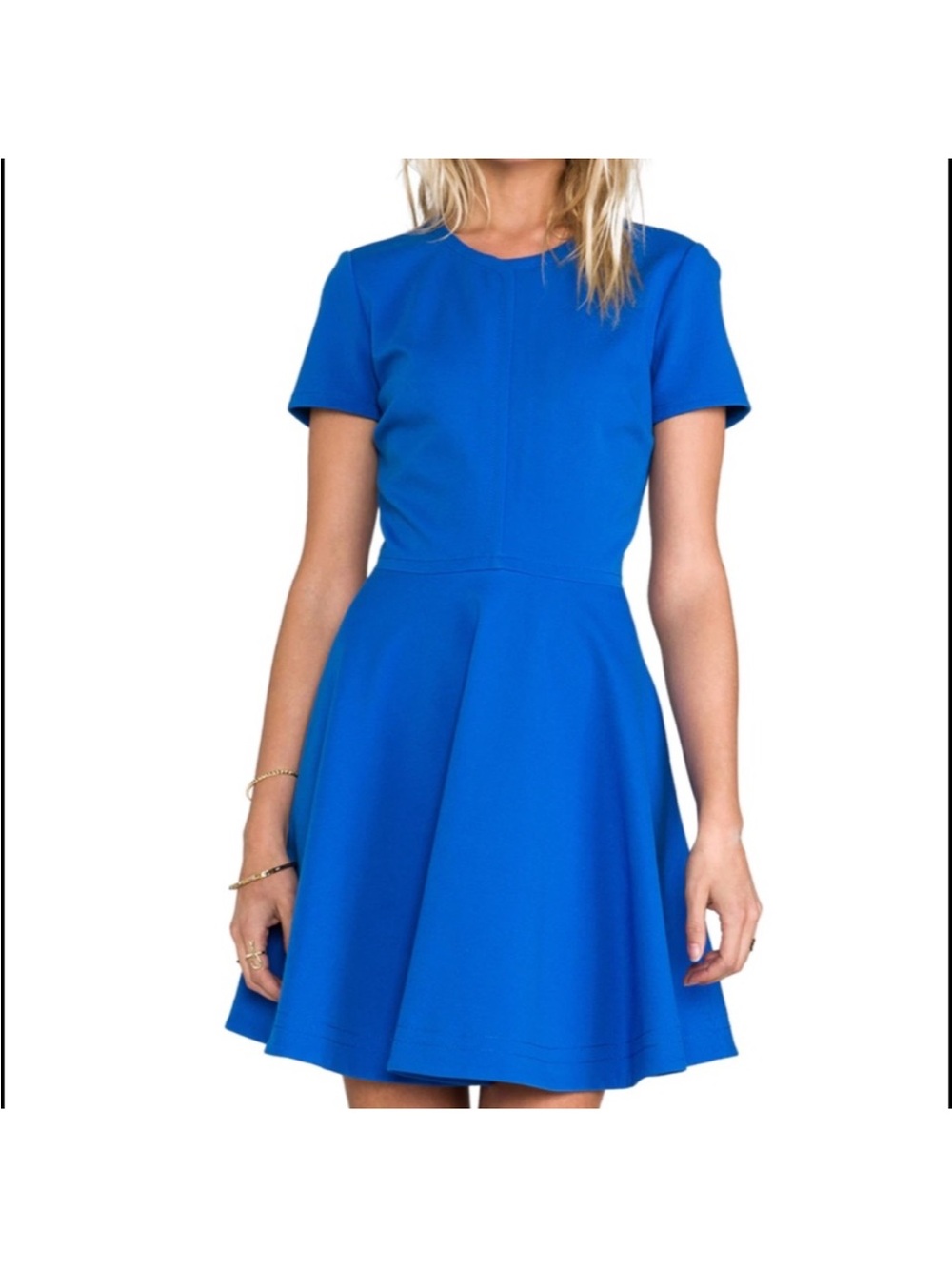 DVF Ivana Ponte Knit Fit & Flare Dress